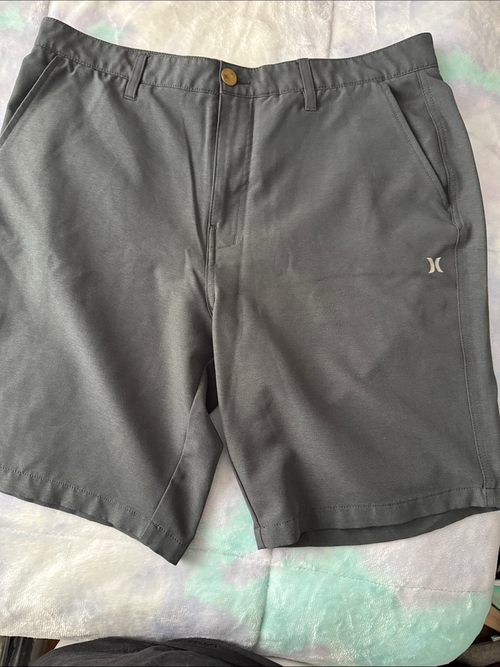 Hurley Men's Charcoal Stretch Hybrid Shorts